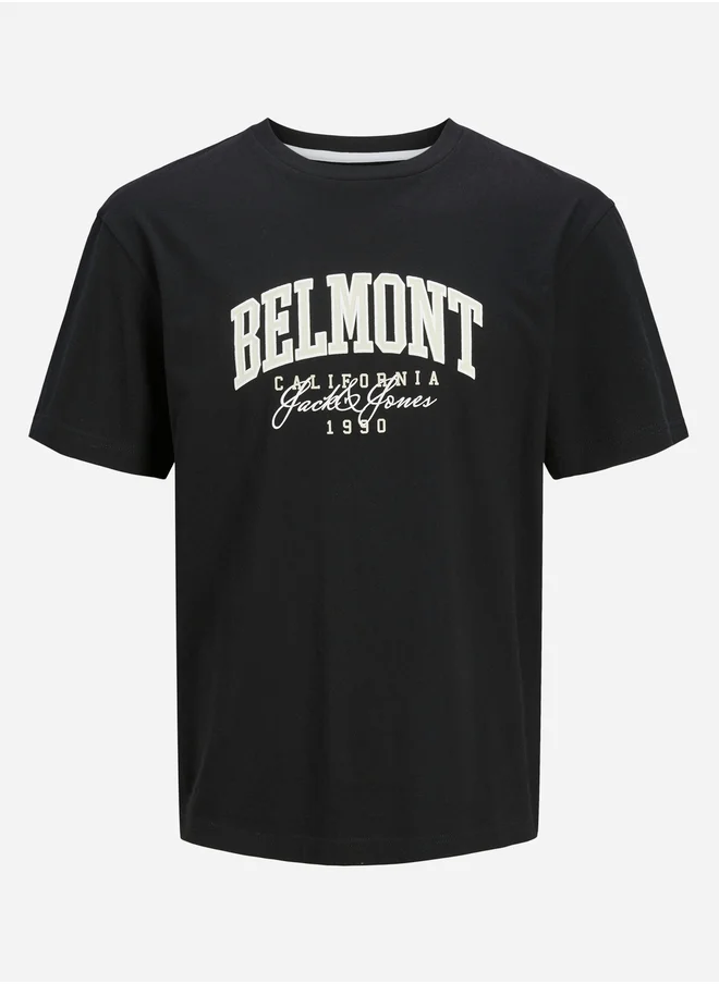 JACK & JONES Slogan Print Crew Neck T-Shirt