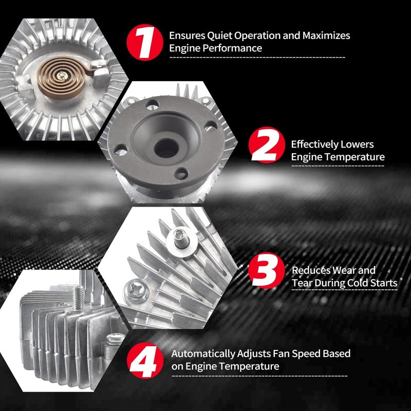 CUGANO Engine Cooling Fan Clutch for Nissan 240Z 260Z 810 D21 Frontier Maxima Xterra - Image 5