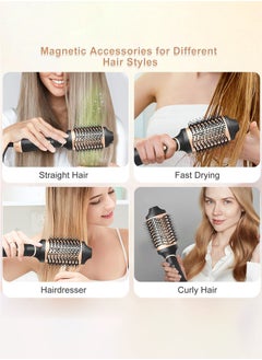 Joshberg Ceramic Hair Dryer and Styler,3 IN 1 Hair Dryer Brush,Hair Curler,Hair Straightener,Negative Ion Ceramic Brush Blow Dryer Styler, for All Hair Types  - Image 5