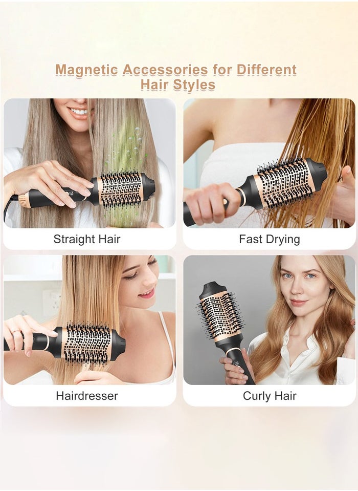 Joshberg Ceramic Hair Dryer and Styler,3 IN 1 Hair Dryer Brush,Hair Curler,Hair Straightener,Negative Ion Ceramic Brush Blow Dryer Styler, for All Hair Types  - Image 5