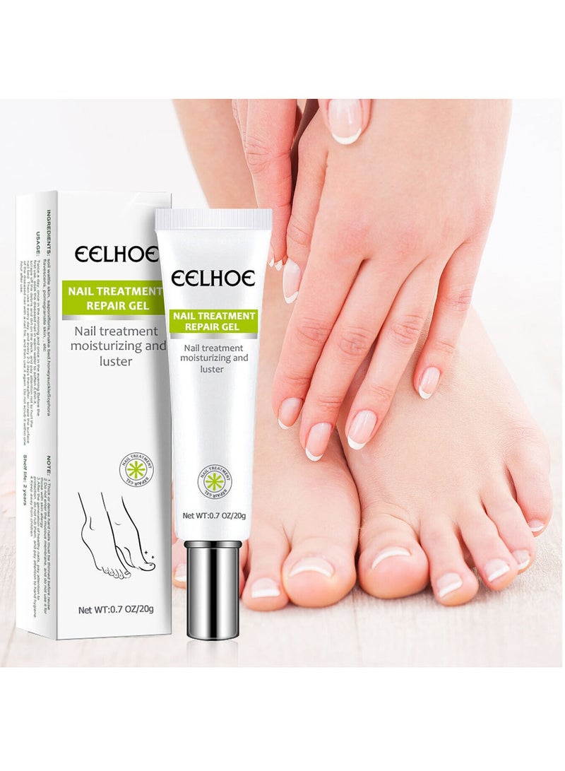 EELHOE Nail Repair Cream, Nail Repair Essence Gel Toe Be Health Instant Beauty Gel Toenail Treatment & Care Under the Nail Restores Appearance of Discolored or Damaged Nails - Image 1