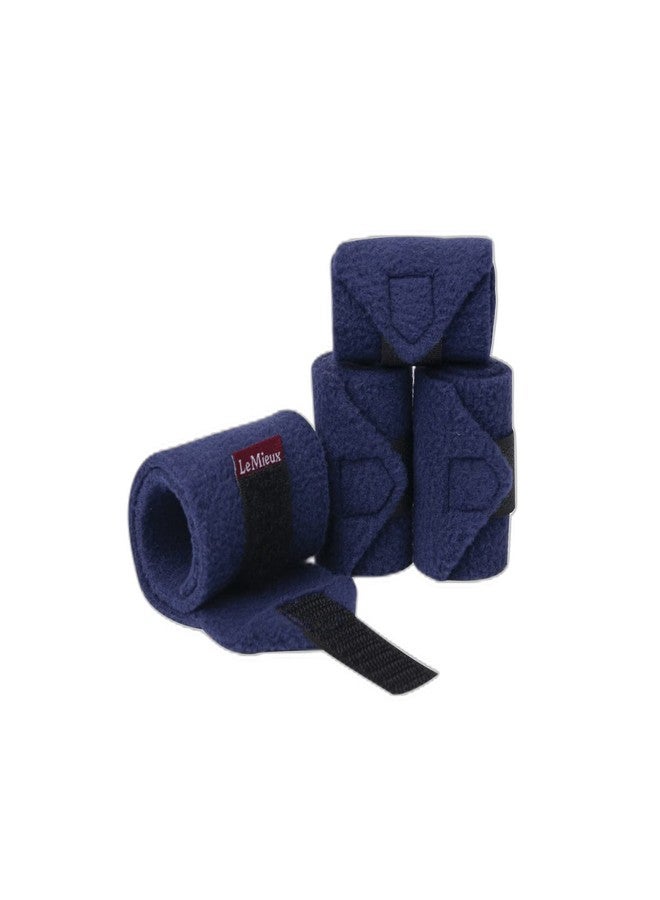 LeMieux Toy Pony Bandages for Toy Pony - Fleece - Simple Fastening - Suitable for Ages 3 Years + - Ink Blue - Image 1