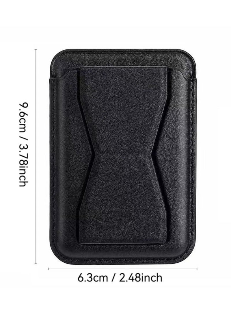 TIGER MagSafe Leather Bracket Clip Stand & Card Holder – Premium Leather Wallet for iPhone with Magnetic Attachment, Convenient Stand & Card Slot – Stylish and Functional Accessory for iPhone 12, 13, 14, 15, and More - Image 4
