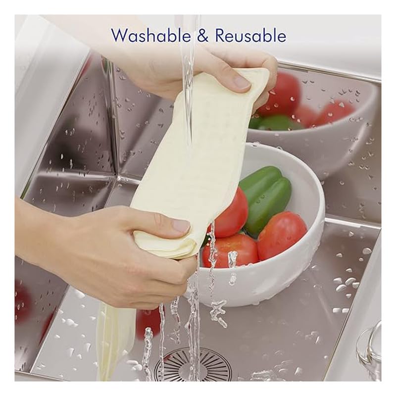 GMR Idly Steaming Cloth Square Shape Unbleached Pure Cotton Suitable for 4/5/6/7/8 Pit Idly plate Stitched Overlapping edges - Pack of 6 - Image 5