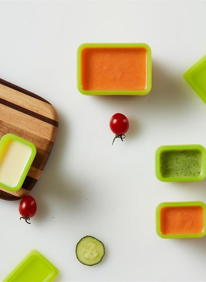 400ml green detachable baby silicone food complementary box - Image 2