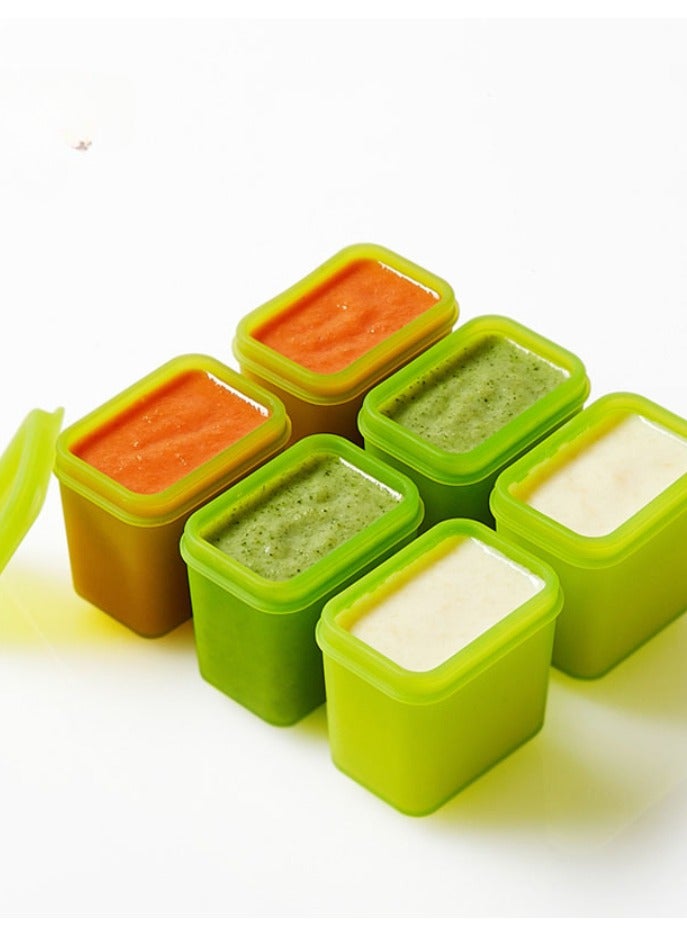400ml green detachable baby silicone food complementary box - Image 1