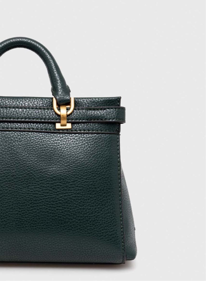 Sestri Pebbled Faux Leather Satchel Bag