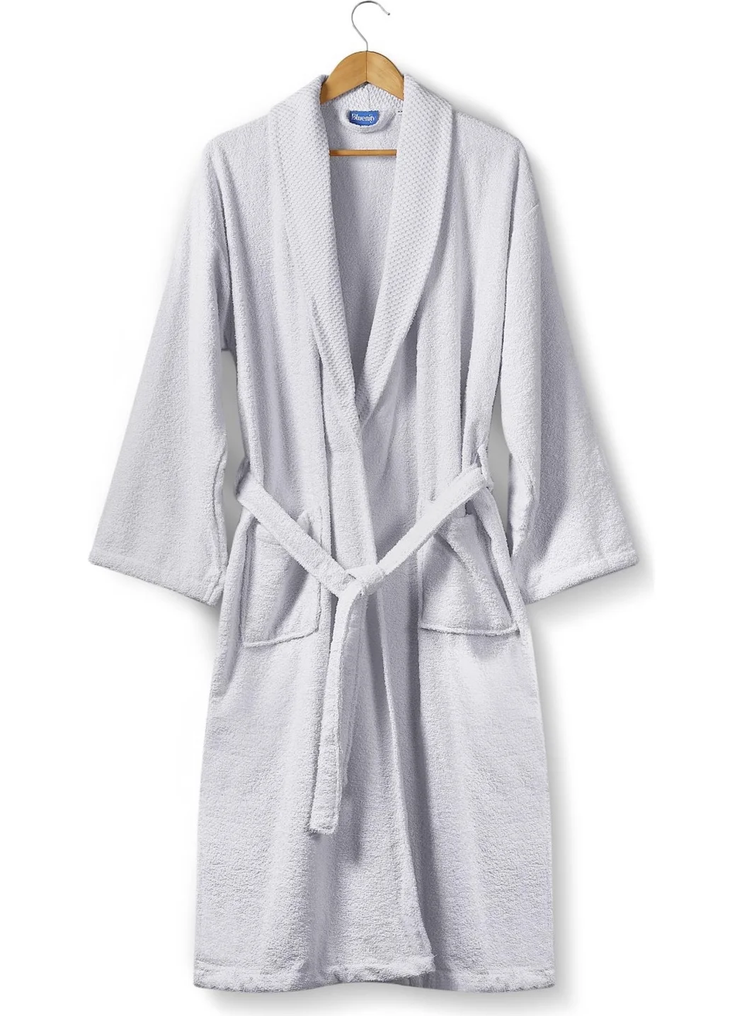 Bluenity Softy - 100% Natural Cotton Extra Soft Bathrobe 2xl - Gray