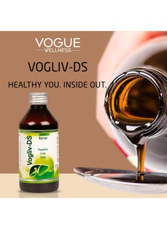 Vogue Wellness Vogliv-Ds Syrup - Healthy Liver Tonic With Herbal Properties For Improved Digestion & Better Appetite| 400 Ml (Pack Of 2)  - Image 3