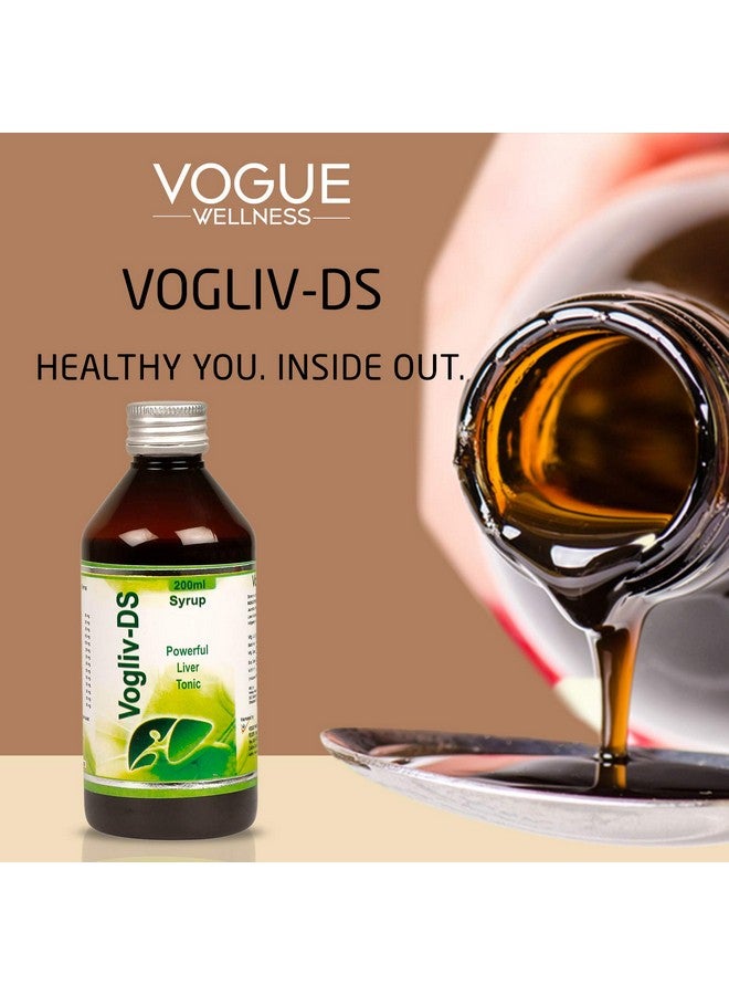 Vogue Wellness Vogliv-Ds Syrup - Healthy Liver Tonic With Herbal Properties For Improved Digestion & Better Appetite| 400 Ml (Pack Of 2) - Image 3