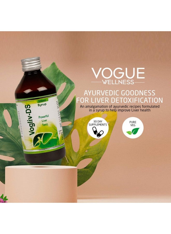 Vogue Wellness Vogliv-Ds Syrup - Healthy Liver Tonic With Herbal Properties For Improved Digestion & Better Appetite| 400 Ml (Pack Of 2) - Image 4