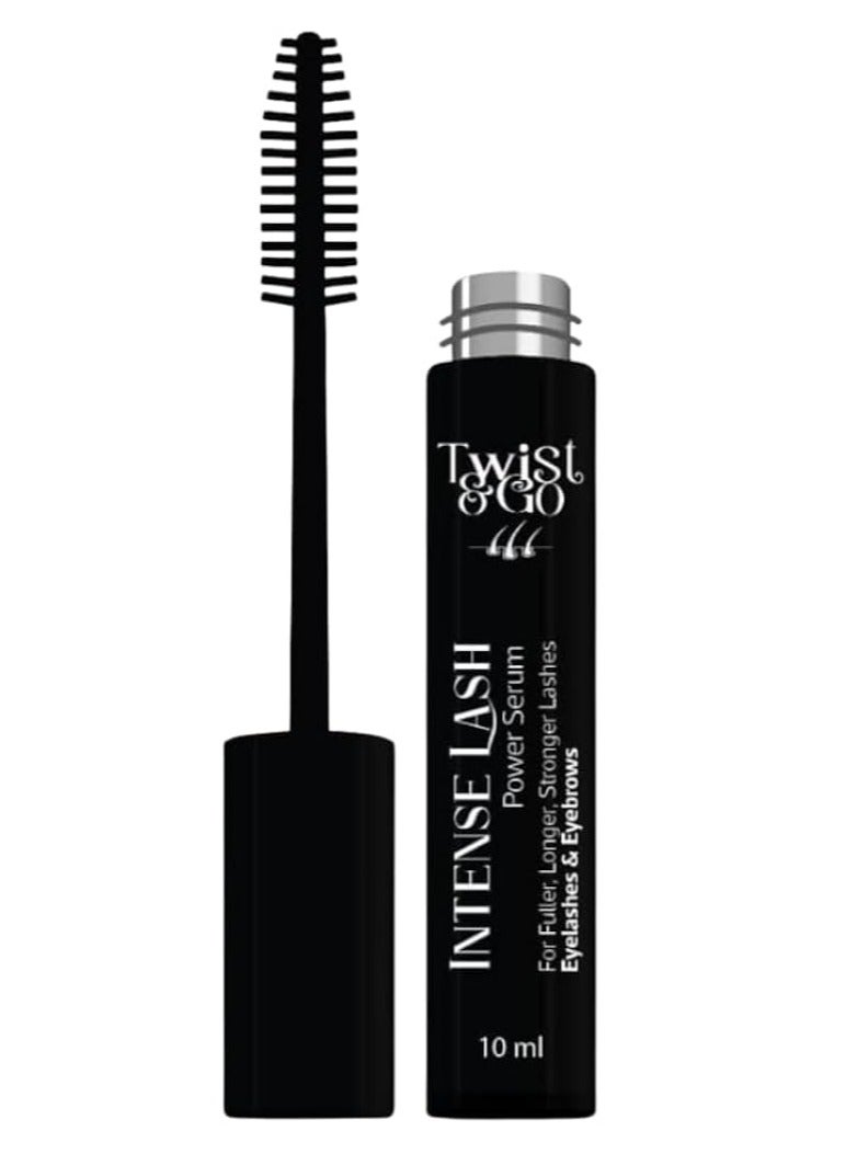 Twist&Go Twist & Go Intense Power Serum Lash 10ml - With Peptide - almond oil & coconut oil - avocado oil &olive oil -coconut oil -For Fuller Longer - Stronger Lashes - Eye brows & Eyelashes  - Image 2