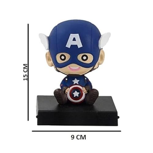 UMANI Super Hero Action Figure Limited Edition Bobblehead with Mobile Holder for Car Dashboard, Office Desk & Study Table - Image 5