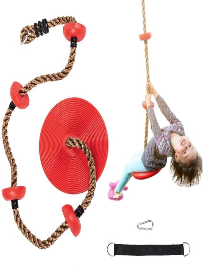 kartfury Platform Disc Tree Swing for Kids, Rope Climbing Swing Seat, 91 cm Diameter - Image 1