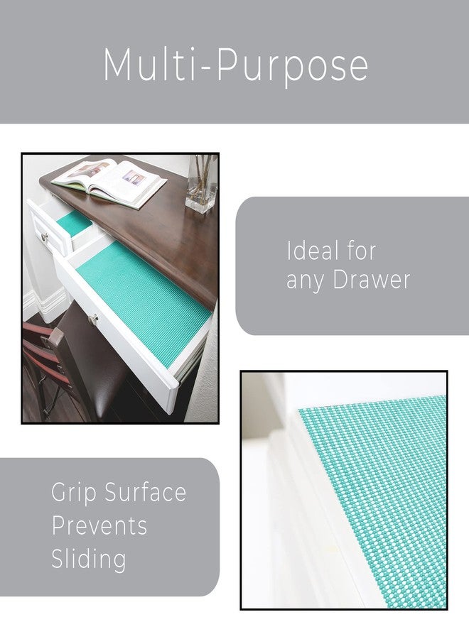 Smart Design Classic Grip Shelf Liner- Non Adhesive Home Organization Shelf Liners - Strong Grip, Non Slip, Easy Clean - Perfect for Desk, Shelves, Kitchen, Bathroom, Cabinet Protection - Mint - Image 5