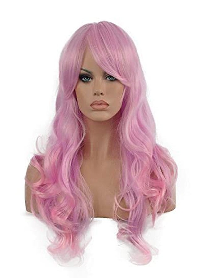 Moira Synthetic Straight Colored Hair Wig for Costume Dressing, Photo Booths, Fancy Dress, Cosplay (Baby Pink) - Image 1