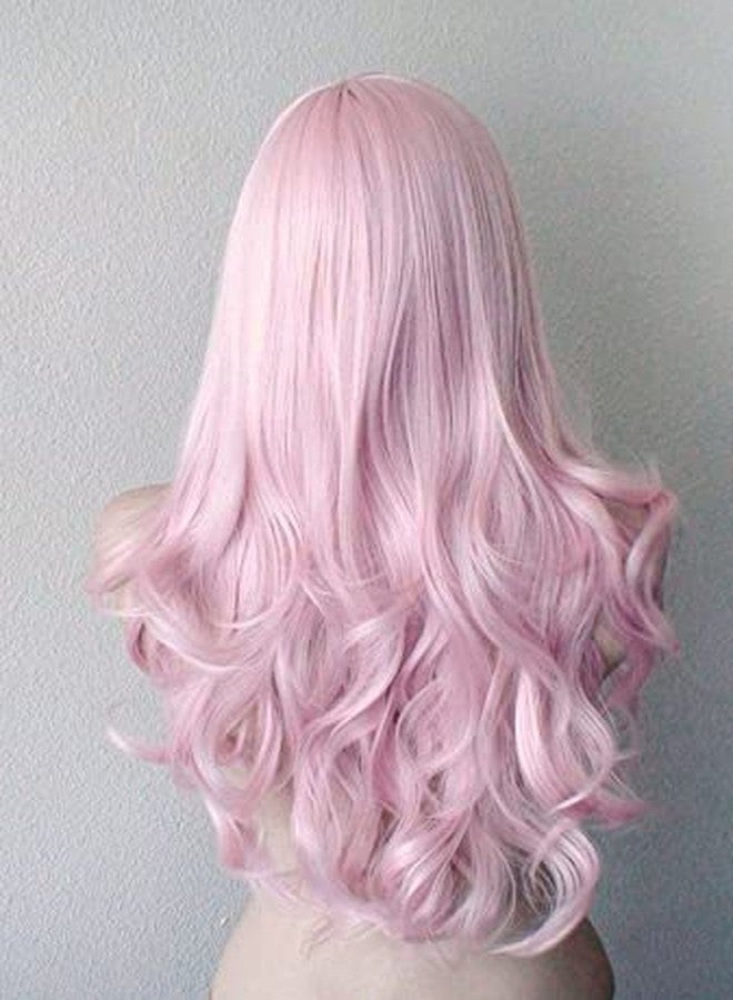 Moira Synthetic Straight Colored Hair Wig for Costume Dressing, Photo Booths, Fancy Dress, Cosplay (Baby Pink) - Image 3