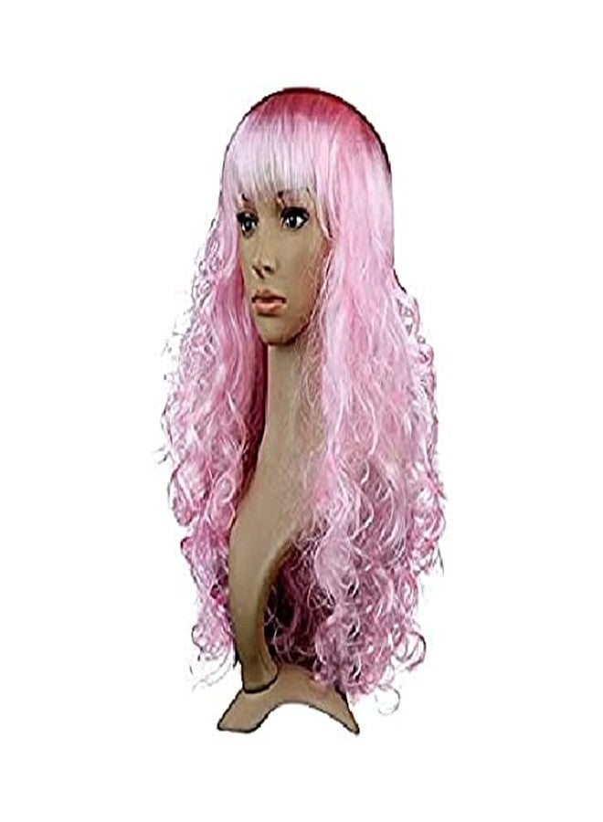 Moira Synthetic Straight Colored Hair Wig for Costume Dressing, Photo Booths, Fancy Dress, Cosplay (Baby Pink) - Image 2