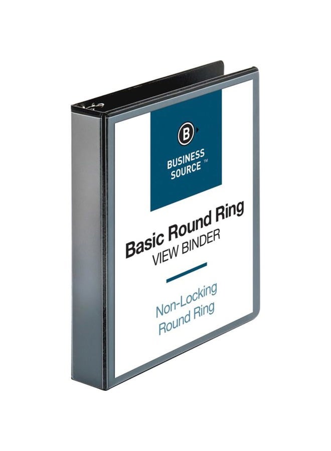 Business Source 1 1/2" Round-Ring View Binder - Image 1