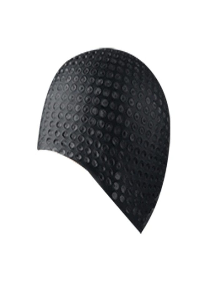 AASHRAY Swimming Cap Inner Bubble Dotted Cap for Women Girls Men Boys Swim Cap for Long Hair | Anti Slip Silicone Swiming Cap Ideal for Everyday use.(Extra Long & Soft) (Assorted) - Image 4