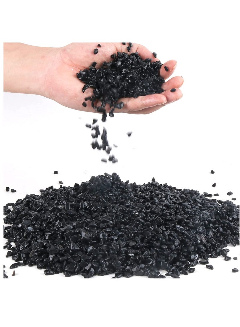 vsell24 3kg Natural River Rock Pebbles - Versatile Black Decorative Stones for DIY Home Décor and Landscaping - Image 2