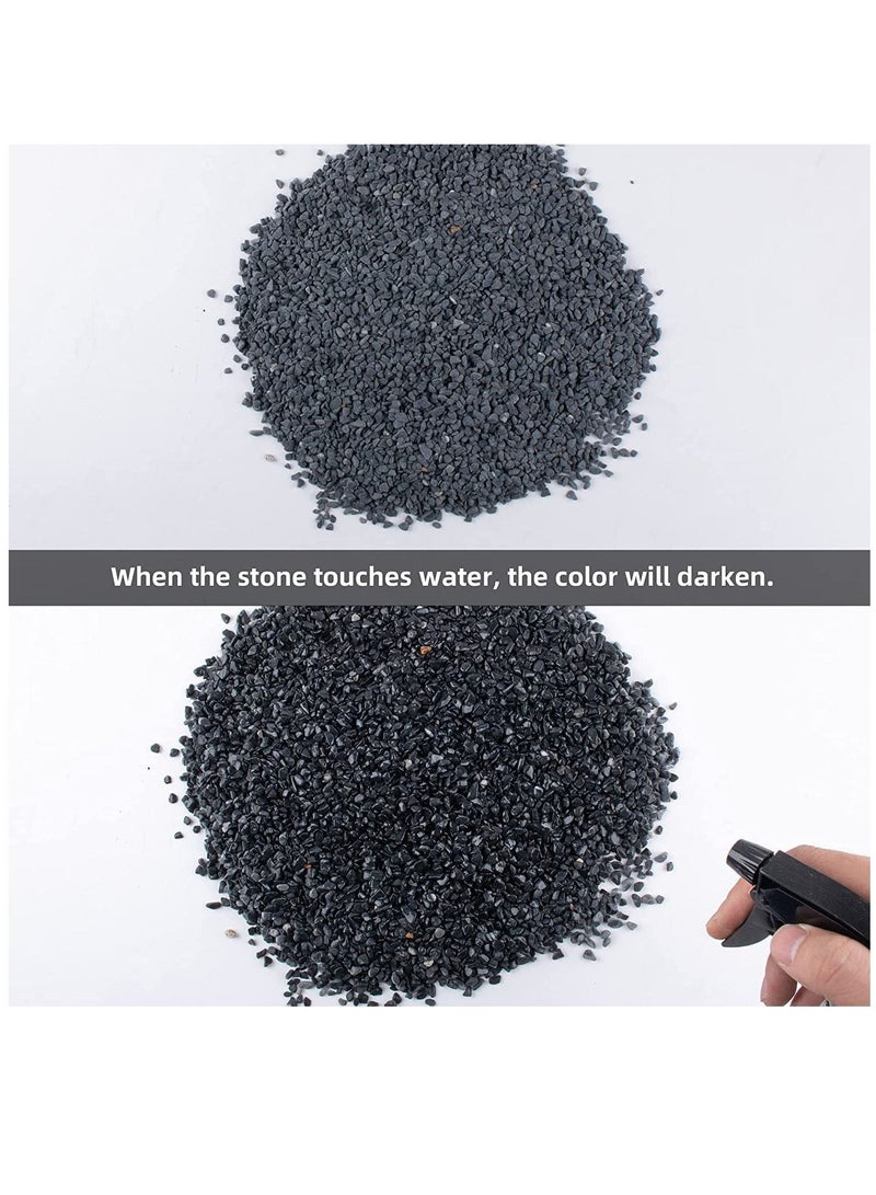 vsell24 3kg Natural River Rock Pebbles - Versatile Black Decorative Stones for DIY Home Décor and Landscaping - Image 3