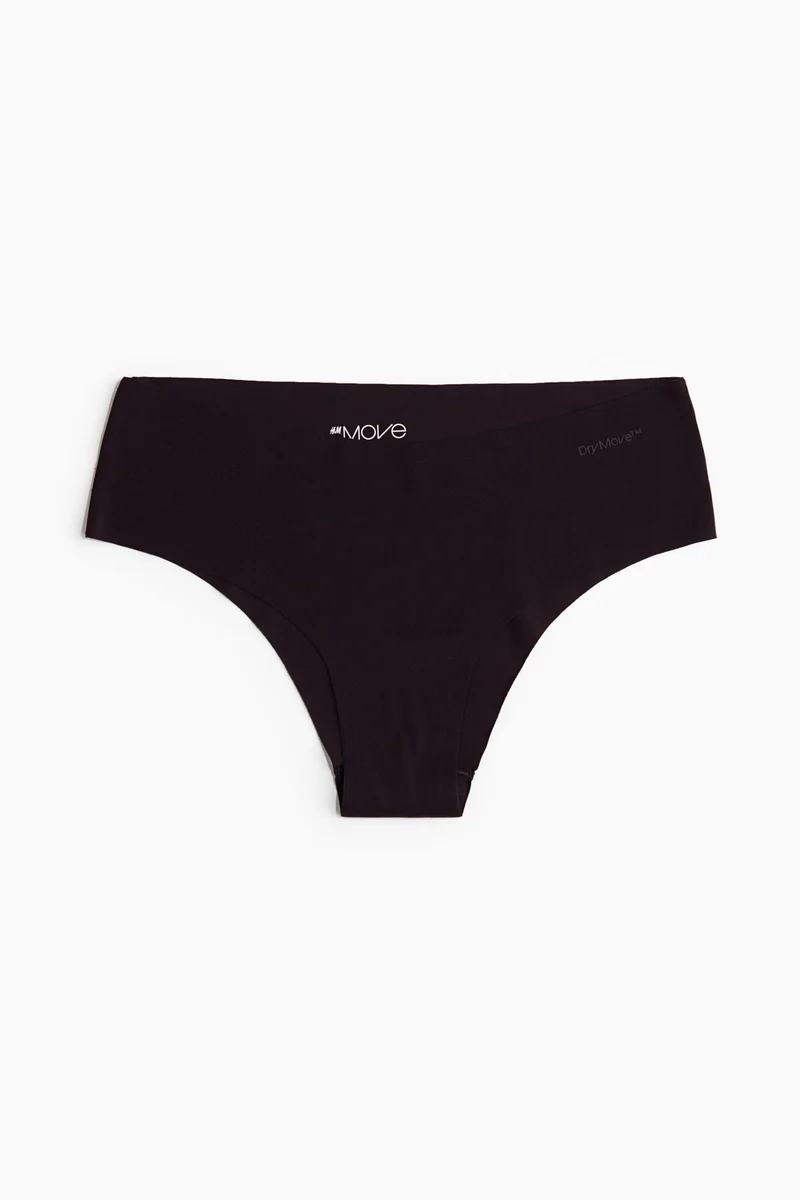 اتش اند ام سروال هيبستر رياضي من نسيج دراي موف - عبوة من 3