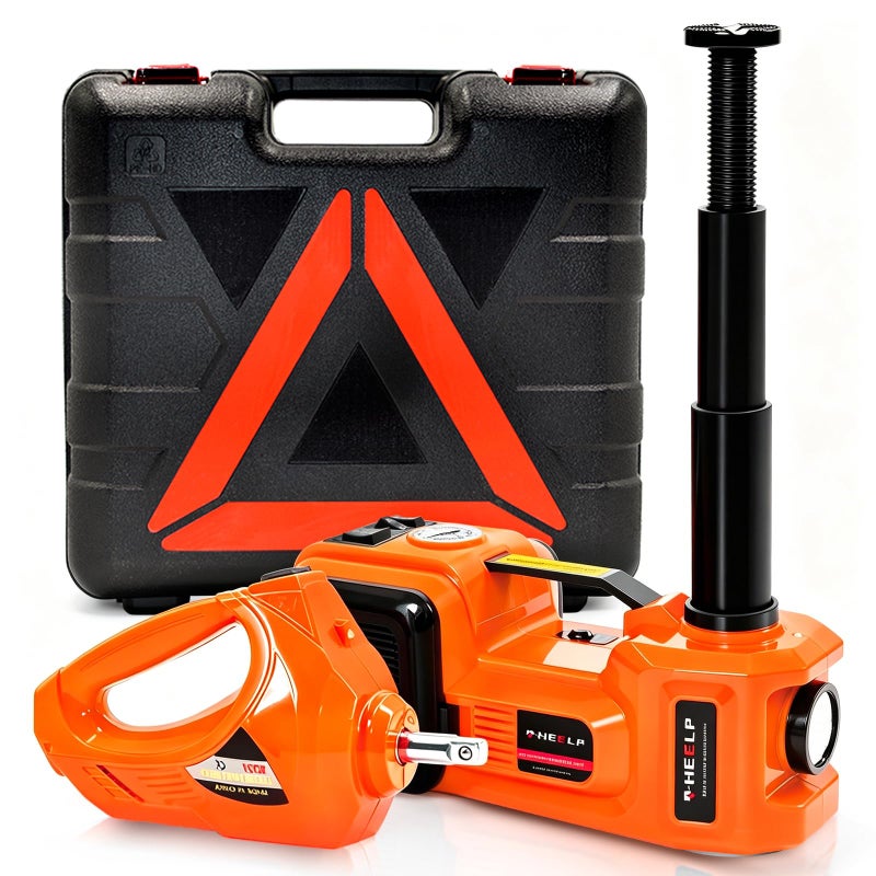 E-HEELP EHEELP Electric Car Jack Kit 5Ton 12V Hydraulic Car Jack Lift Lifting Range 61177 inch with Electric Impact Wrench for SUV MPV Sedan Truck Change Tires Garage Repair - Image 2