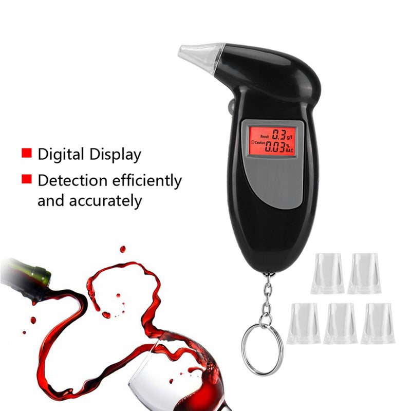 Portable Breath LCD Digital Display Alcohol Tester/Analyzer with Backlight - Image 5