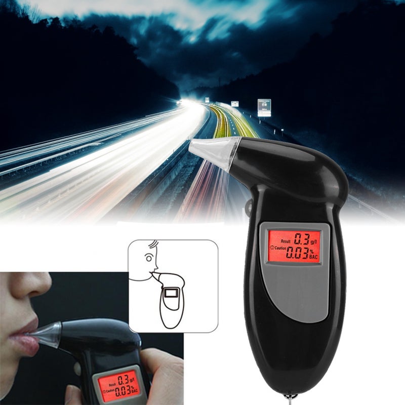 Portable Breath LCD Digital Display Alcohol Tester/Analyzer with Backlight - Image 1