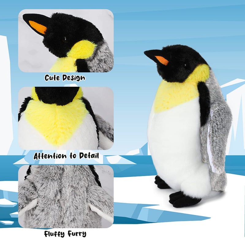 AULUDA Penguin Plush Toy, 10" Stuffed Animal Small Plushie Doll, Soft Fluffy Like Real Penguin Hugging Toy - Present for Every Age & Occasion - Image 4