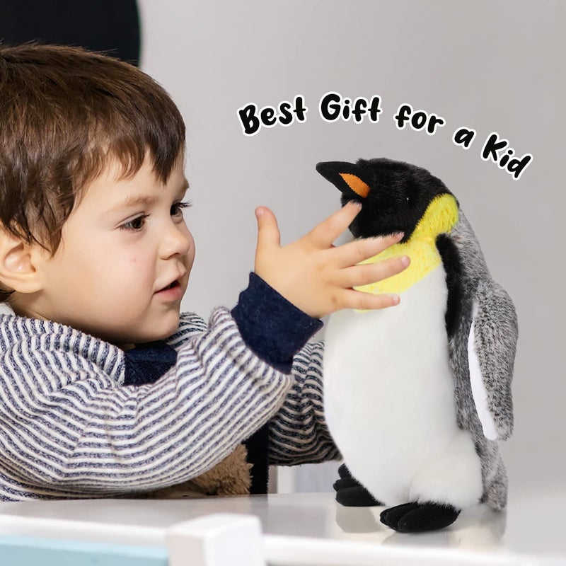 AULUDA Penguin Plush Toy, 10" Stuffed Animal Small Plushie Doll, Soft Fluffy Like Real Penguin Hugging Toy - Present for Every Age & Occasion - Image 3