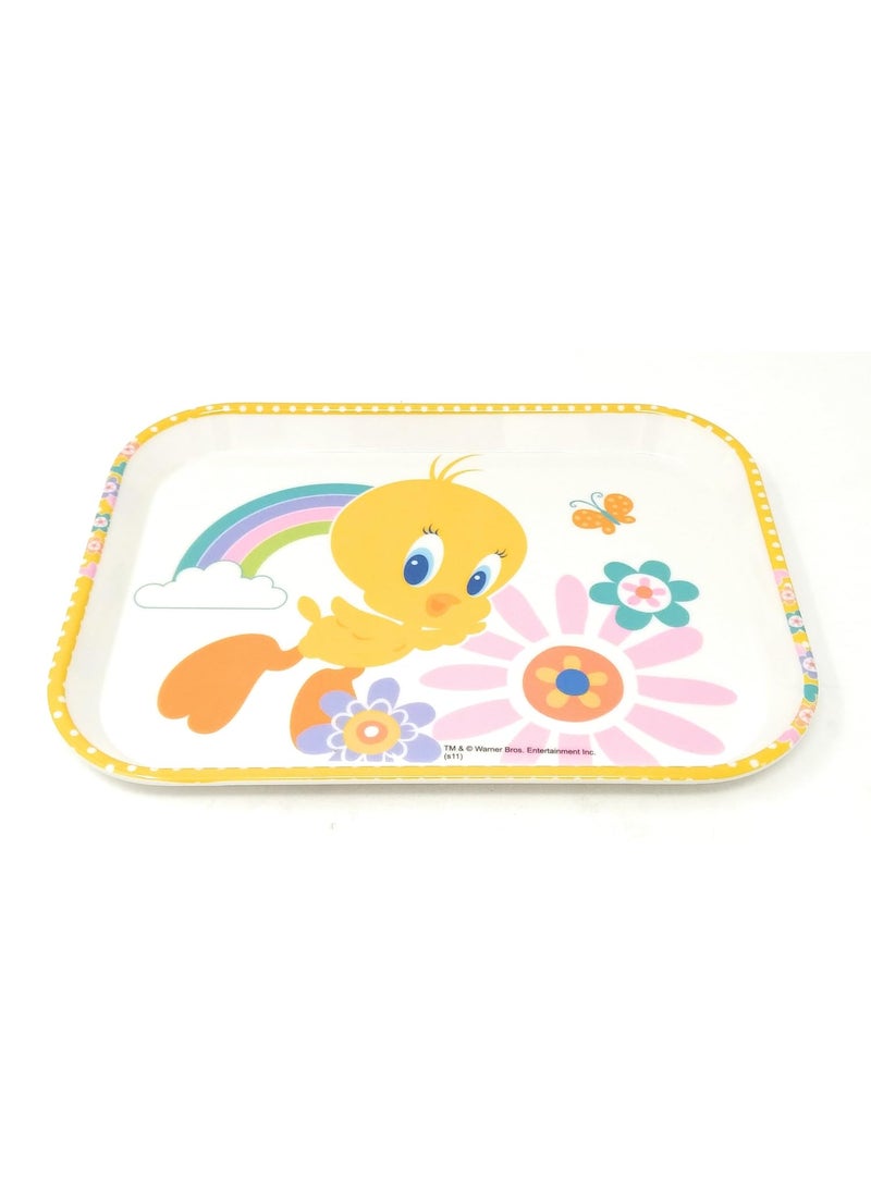 Tweety Tweety Rectangular Melamine Tray Multicolour  - Image 1