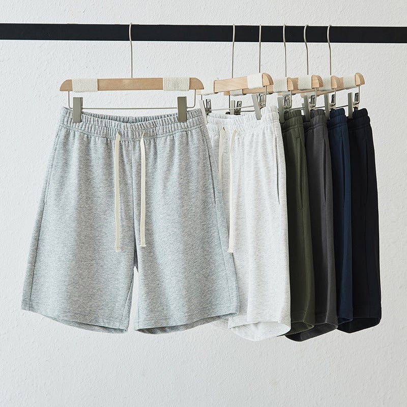Five-Point Shorts, Men''s Pants, Terry Sports Shorts, Trendy Casual Sweatpants for Men and Women, Versatile Summer Straight Pants - Image 3
