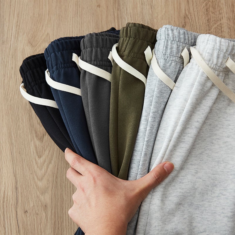 Five-Point Shorts, Men''s Pants, Terry Sports Shorts, Trendy Casual Sweatpants for Men and Women, Versatile Summer Straight Pants - Image 4