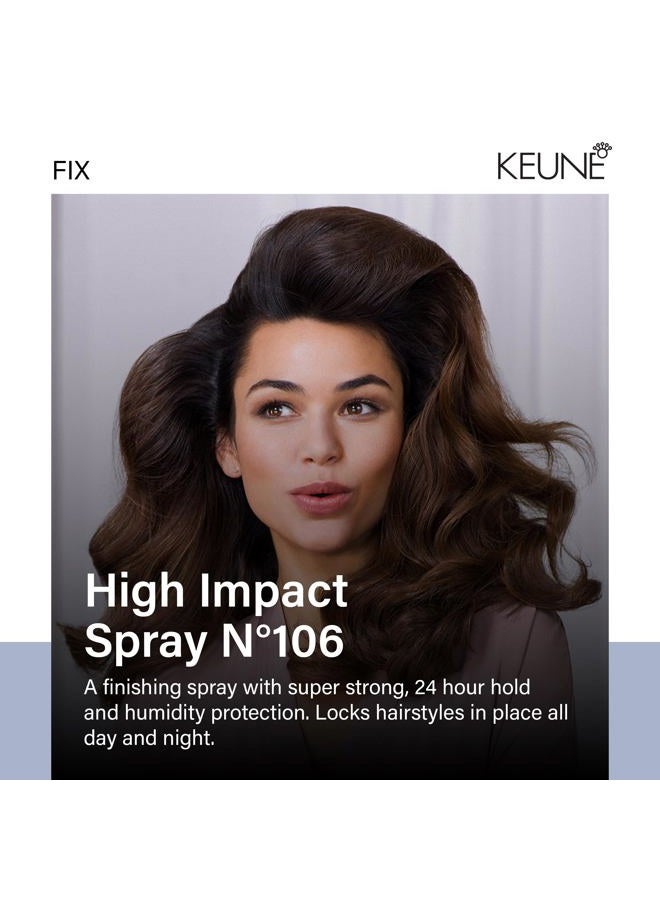 Keune Style High Impact Spray Hairspray for Strong Hold, 24-Hour Hold & Humidity Protection, 9.2 Fl Oz - Image 2