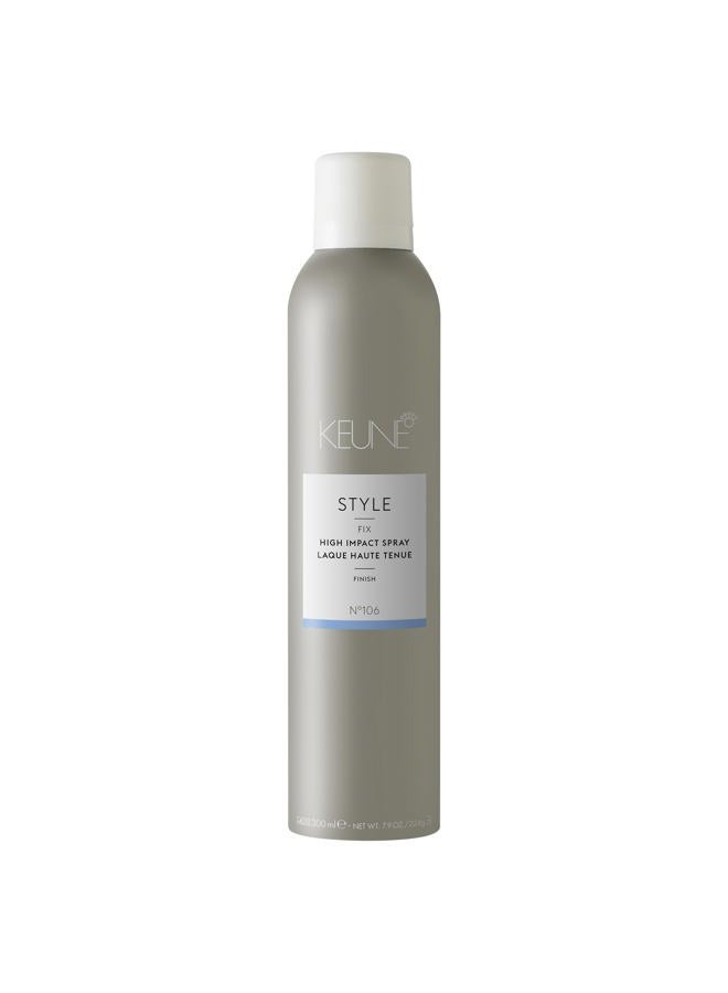 Keune Style High Impact Spray Hairspray for Strong Hold, 24-Hour Hold & Humidity Protection, 9.2 Fl Oz - Image 1