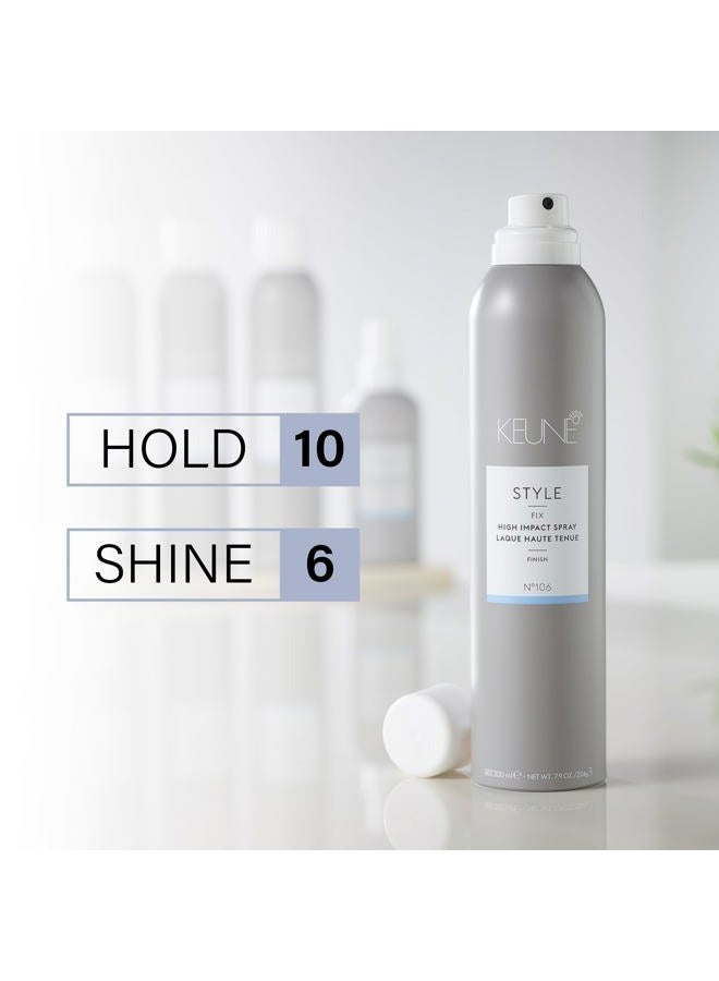 Keune Style High Impact Spray Hairspray for Strong Hold, 24-Hour Hold & Humidity Protection, 9.2 Fl Oz - Image 4