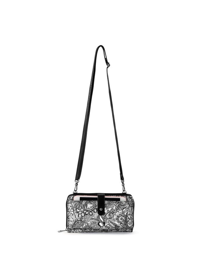 Sakroots Unisexadults Artist Circle Large Smartphone Crossbody Phone Walletblack White Spirit Desert - Image 5