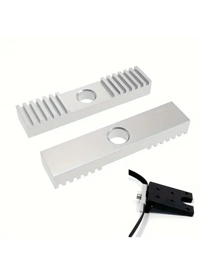 2pcs Aluminum Teeth Timing Belt Fixing Clip for 6mm 10mm Wide Belts 3D Printer - Image 1