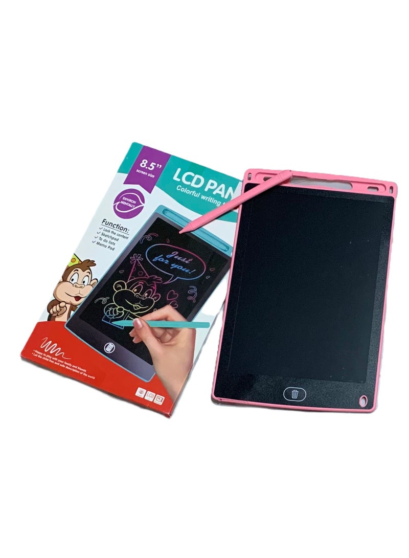 وصف تسويقي للوح الكتابة الإلكتروني (LCD Writing Tablet) – اللون وردي - Image 1