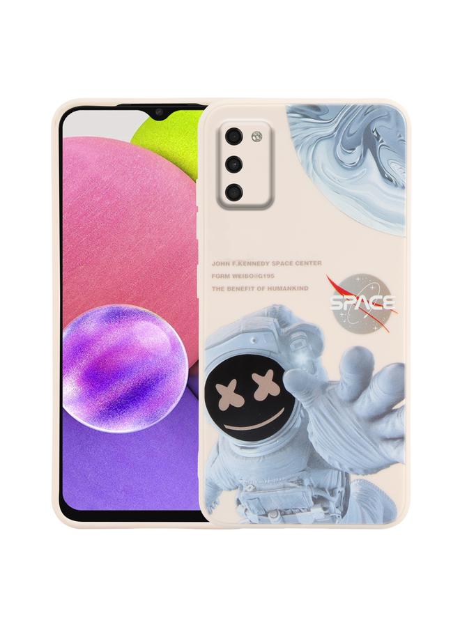 اس-توب جراب لهاتف Samsung Galaxy A03s إصدار الاتحاد الأوروبي بنمط رائد فضاء المريخ، جراب هاتف مقاوم للصدمات - Image 1