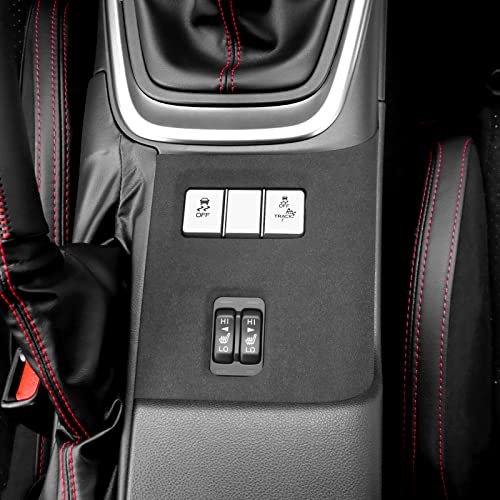 KUNGKIC for MT Toyota GR86 Subaru BRZ 2023 2022 2021 2024 2025 Seat Heating Control Button Cover Center Console Panel 9002 Color Italian Suede Sticker Interior Accessories - Image 4