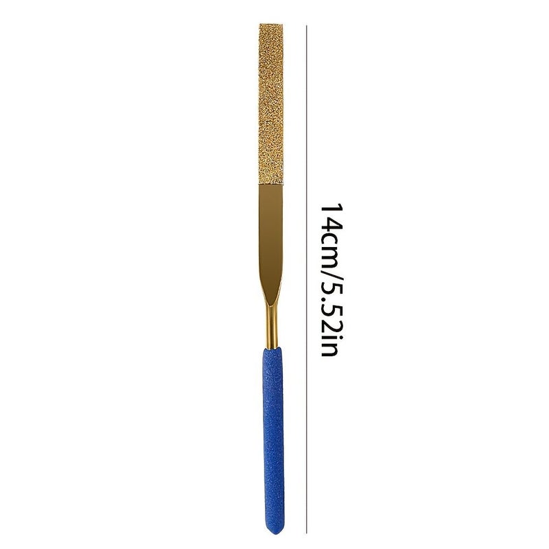 Titanium Plated Diamond File High Frequency Quenching Strong Wear Resistant One Size Metal Jade Polishing Tool - Image 4