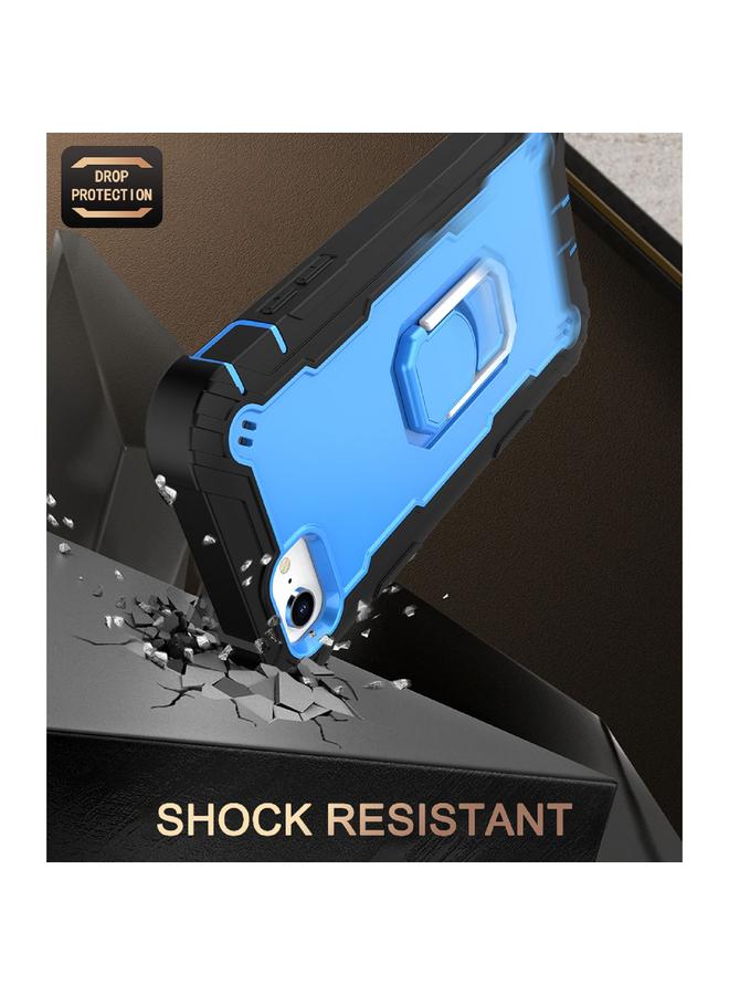 S-TOP Case For iPhone SE 2022 / SE 2020 / 8 / 7 PC + Rubber 3-layers Shockproof Protective Case with Rotating Holder - Image 5