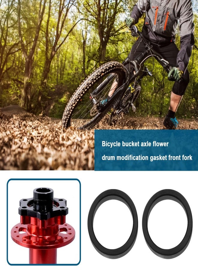Create idea 1 Set Front Rear Bicycle Boost Hub Conversion Adapter with Bike Hub Washers Screws Front Bike Booster Hub Adapter Replacement Aluminium Alloy - Image 2