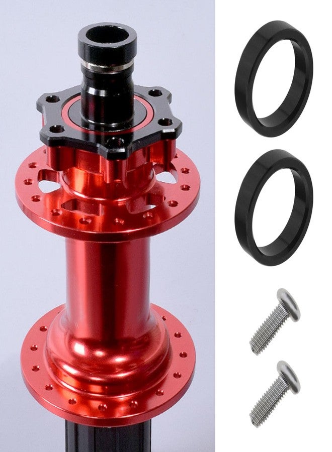 Create idea 1 Set Front Rear Bicycle Boost Hub Conversion Adapter with Bike Hub Washers Screws Front Bike Booster Hub Adapter Replacement Aluminium Alloy - Image 3