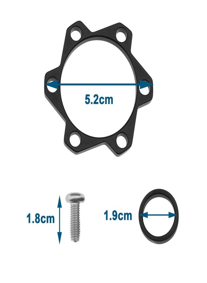 Create idea 1 Set Front Rear Bicycle Boost Hub Conversion Adapter with Bike Hub Washers Screws Front Bike Booster Hub Adapter Replacement Aluminium Alloy - Image 4
