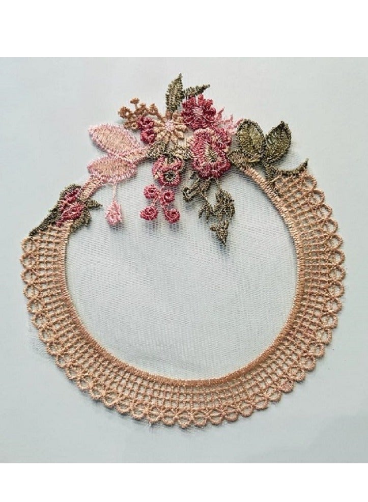 Handsomegift Decorative Lace Round Coaster  - Image 2