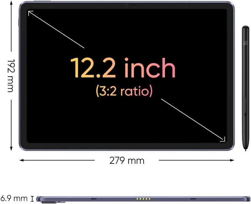 XPPen Magic Drawing Pad 12.2 Inch Standalone Drawing Tablet No Computer Needed with 16384 Pressure Levels X3 Pro Battery-Free Stylus Paper-Like Screen 8GB + 256GB Portable for Digital Drawing Artists - Image 4